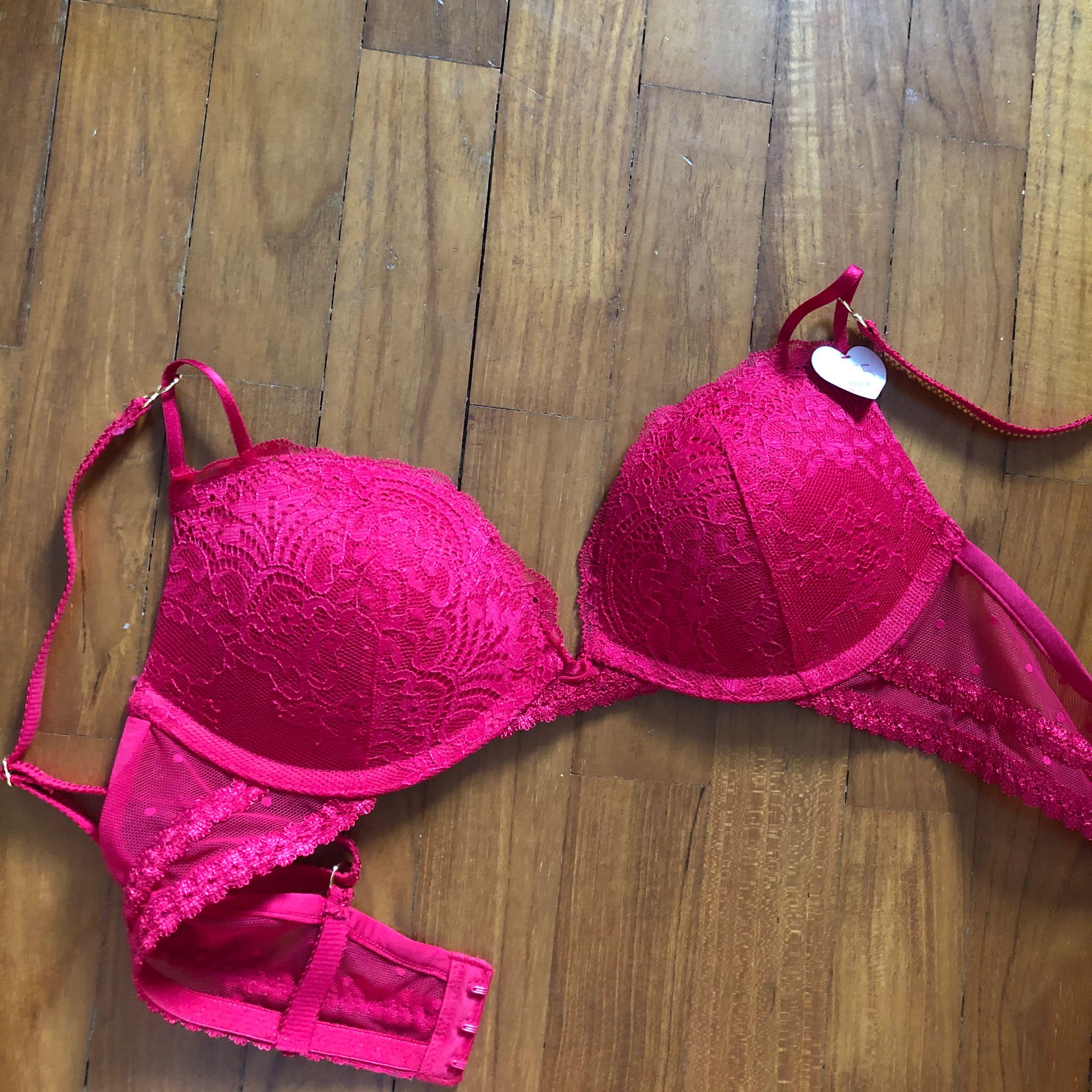 push up bra and panty set