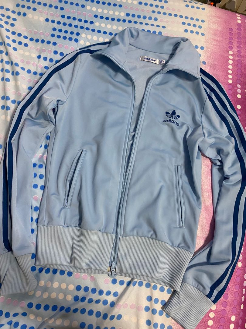 baby blue adidas track jacket
