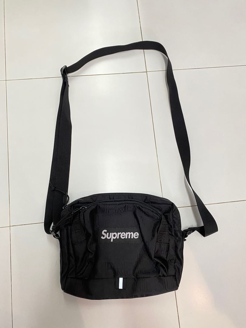supreme sling bag black
