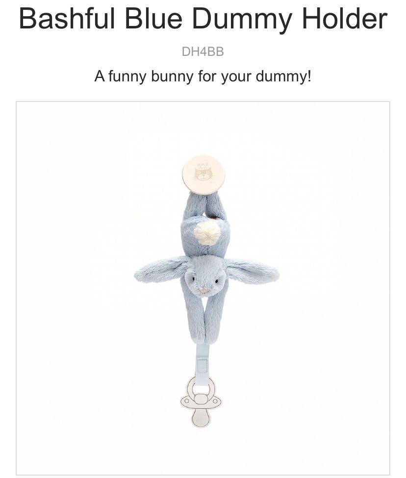 Bashful bunny dummy holder store