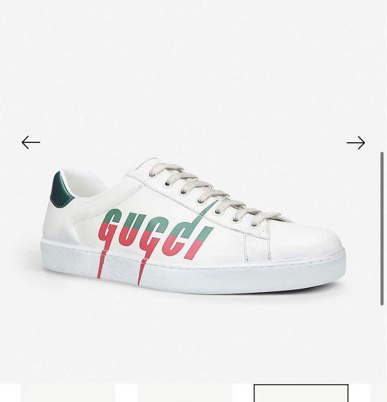 Men's ace sneaker with gucci blade top