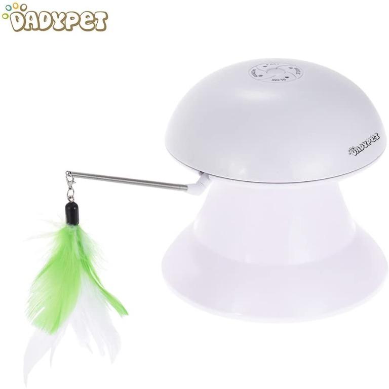C073 Dadypet Cat Laser Toy 2 In 1 Automatic Non Handheld Cat Chaser Toy And Interactive Feather Toy Auto Rotating Light Cat Chaser Toy For Cats And Dogs Electronics Others On Carousell
