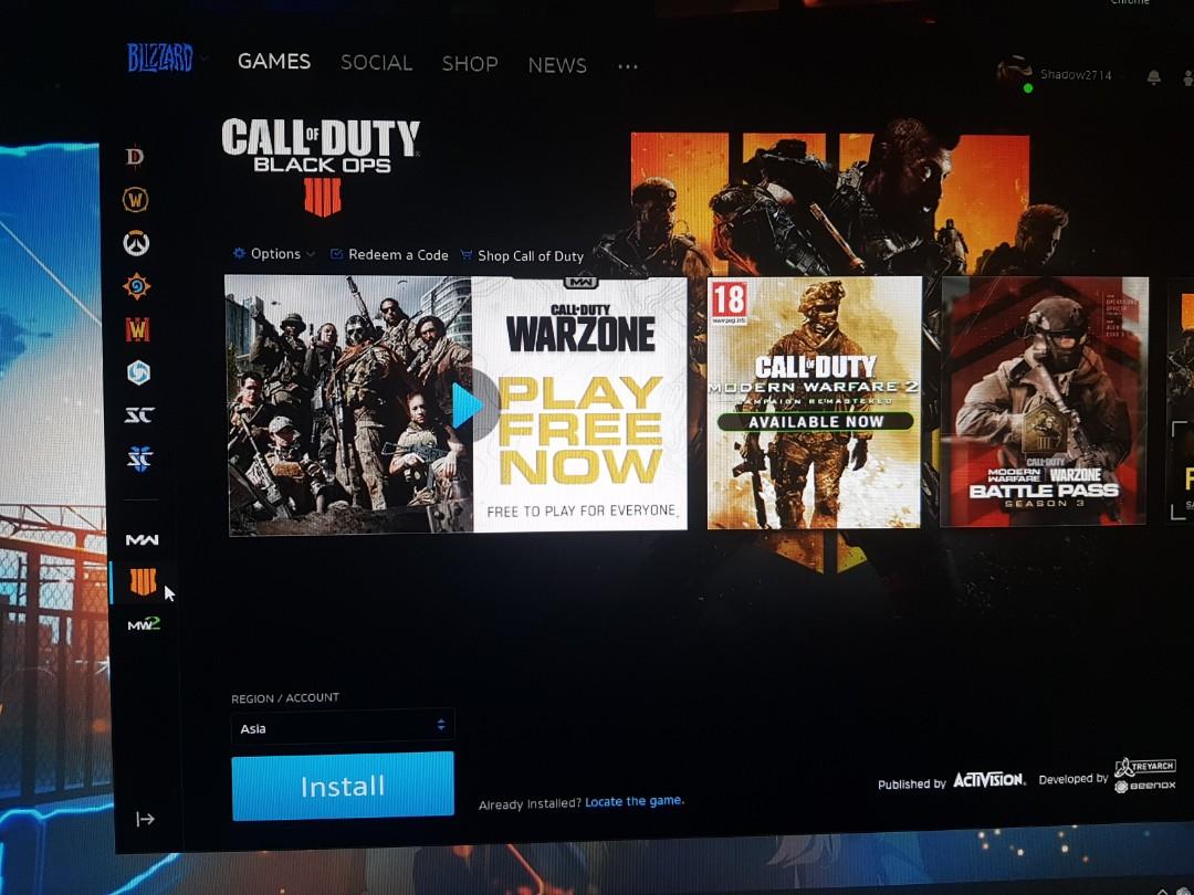 Call Of Duty Modern Warfare + Black Ops 4 Blizzard Account, Video Gaming,  Video Games, PlayStation on Carousell