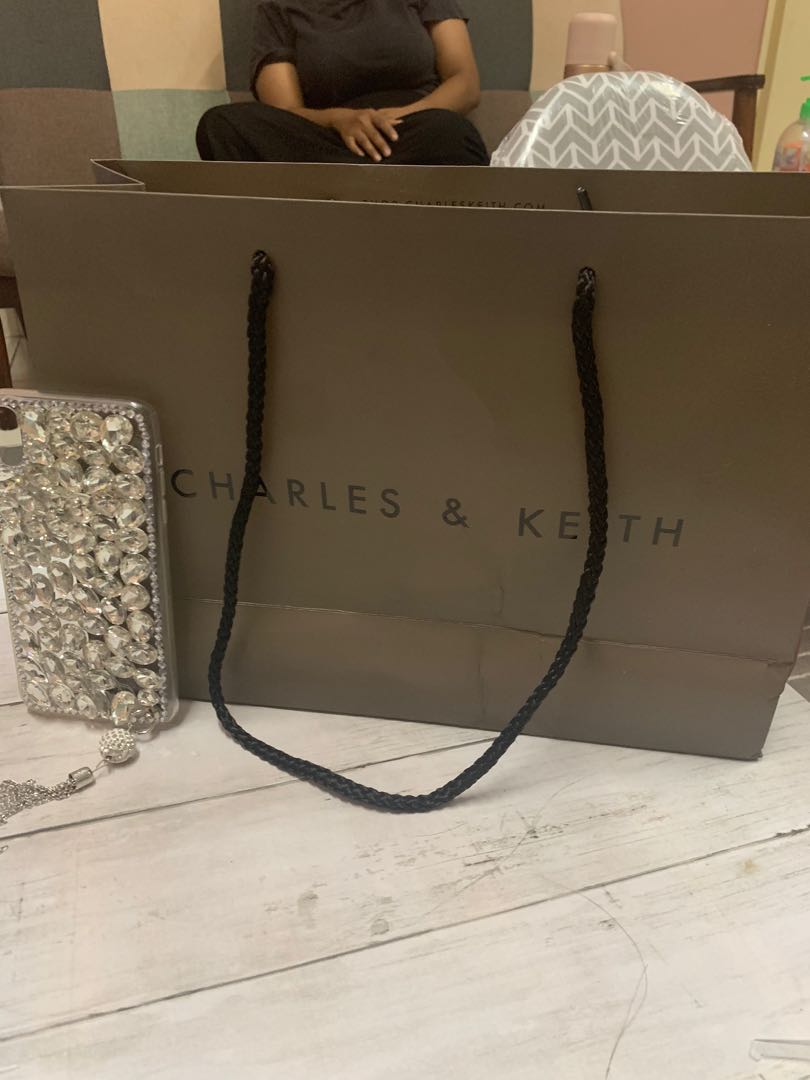 paper bag charles and keith