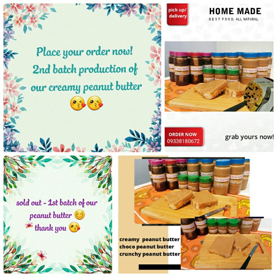 Creamy peanut butter (Category: Packaged & Instant Food) located in Las Pinas. Submitted by modish8 (Listing ID 1004315561, Image 1). Description: Place your order now! 2nd batch of creamy peanut butter 😘 pick up:bfrb las pinas cod via lalamove message us:09338180672 thanks.