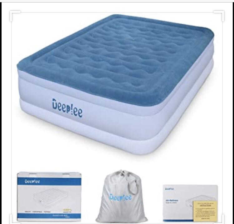 Deeplee Raised Air Bed, Furniture & Home Living, Furniture, Bed Frames