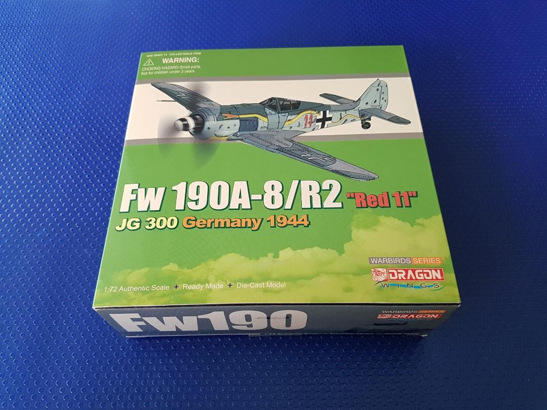 1 72 Fw 190a Focke Wulf Red 11 Dragon Warbirds 50322 Diecast Model