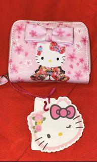 【免運】Hello Kitty 櫻花蝴蝶結短夾（日本限定）