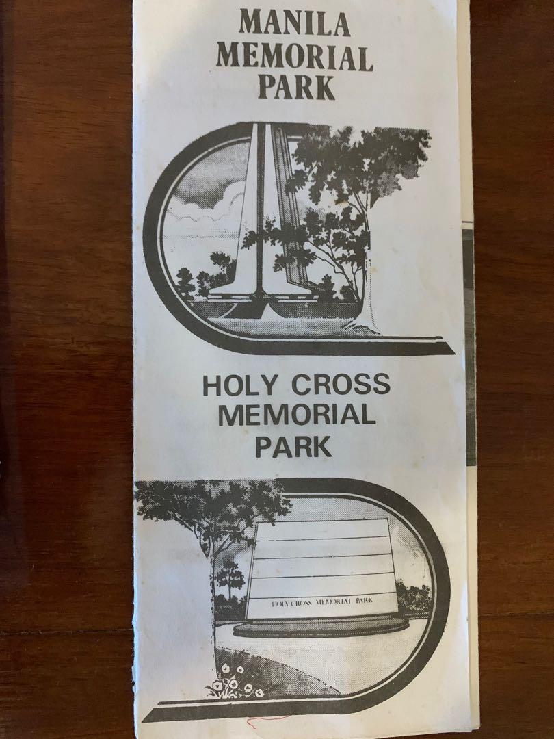 Holy Cross Manila Memorial Park Dasmarinas Cavite Property For Sale Memorial Lot On Carousell