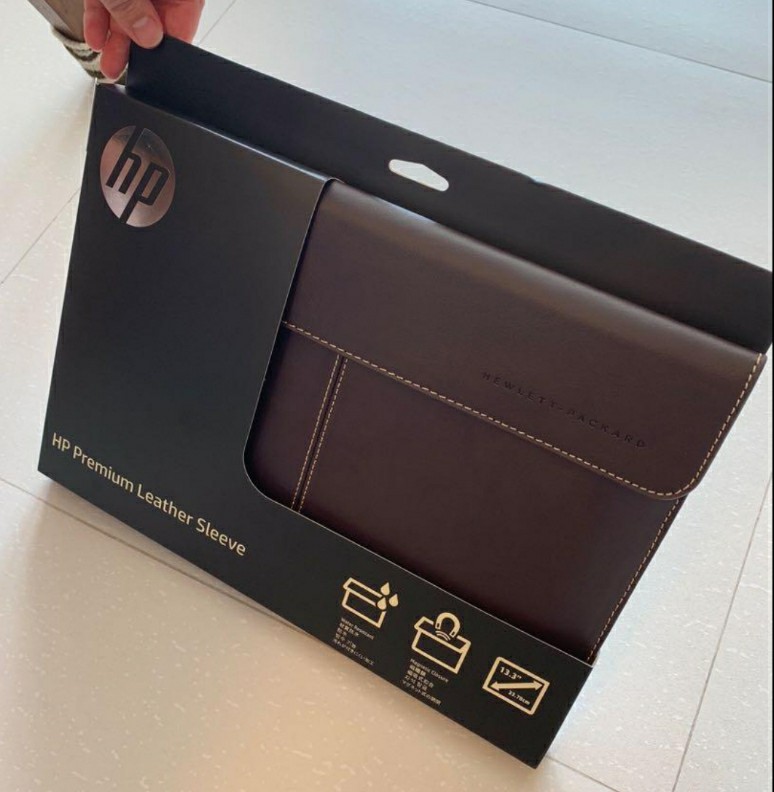 Hp premium leather sleeve hot sale