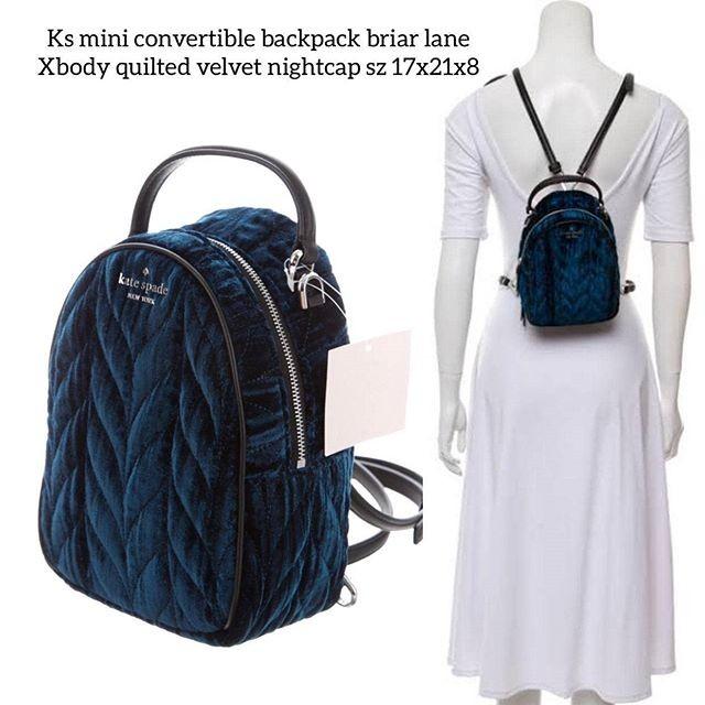 Kate spade on sale backpack velvet