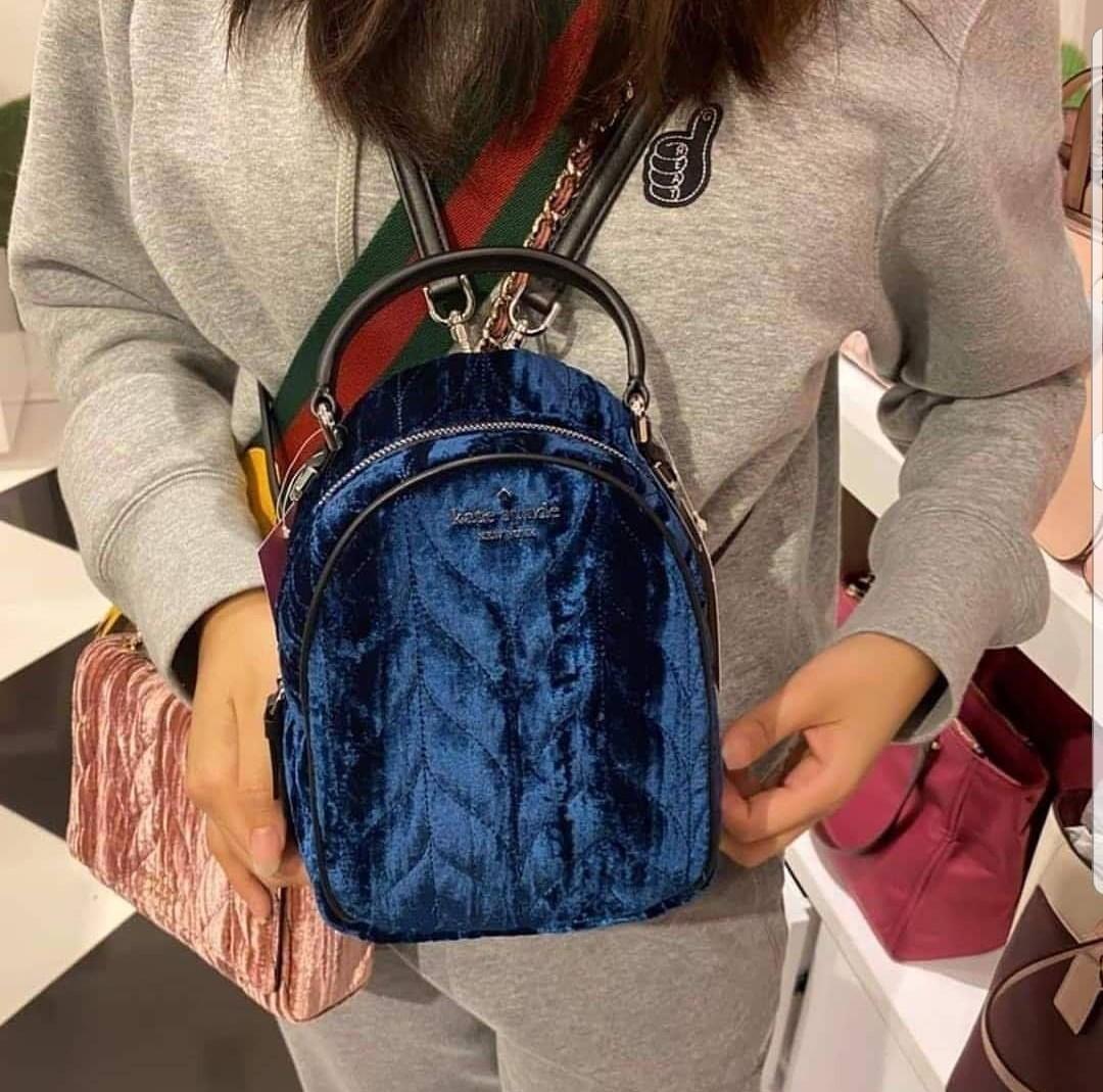 Kate spade sales backpack velvet