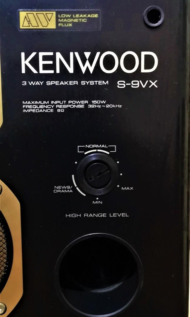 REPRICED Kenwood S9VX 3Way Speaker System 150 Watts, 6ohms Made in