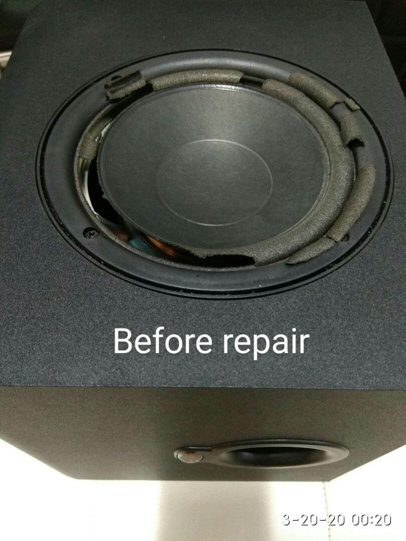 Klipsch promedia 2.1 subwoofer foam replacement top