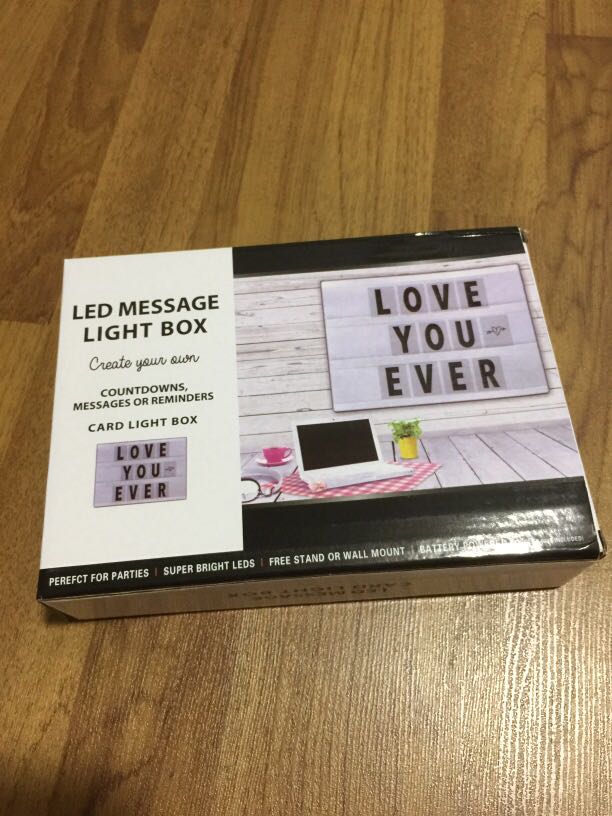 led message lightbox a5 size