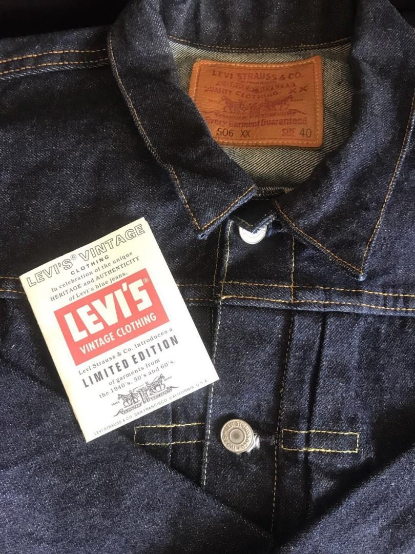 LEVI'S VINTAGE Denim Jacket 506XX (OW) 70501-0003 Size 40, Men's