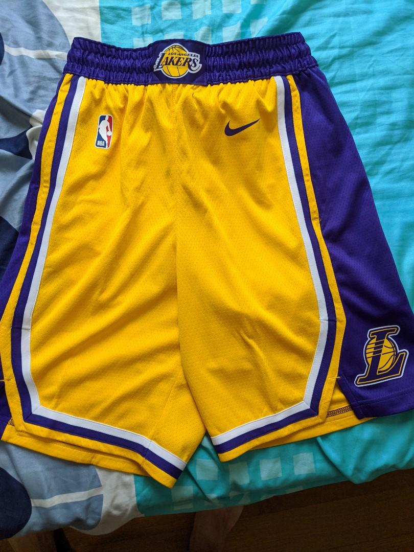 Nba Los Angeles Lakers Nike Association Swingman Shorts Mens Medium Size Sports Sports Apparel On Carousell