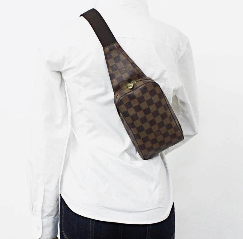 Louis Vuitton waist bag (men) [LV GERONIMOS Damier Ebene Pouch