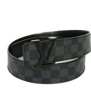 LV LOUIS VUITTON DAMIER GRAPHITE BELT