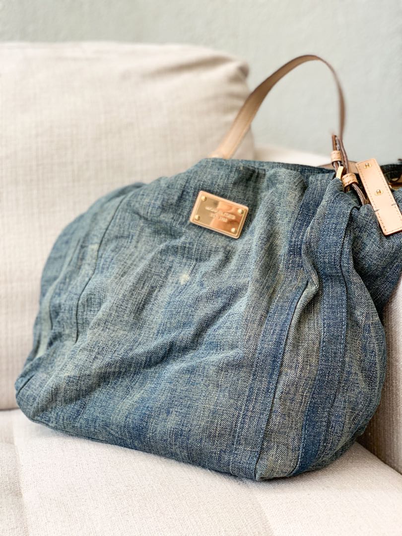 Michael kors denim tote Clearance