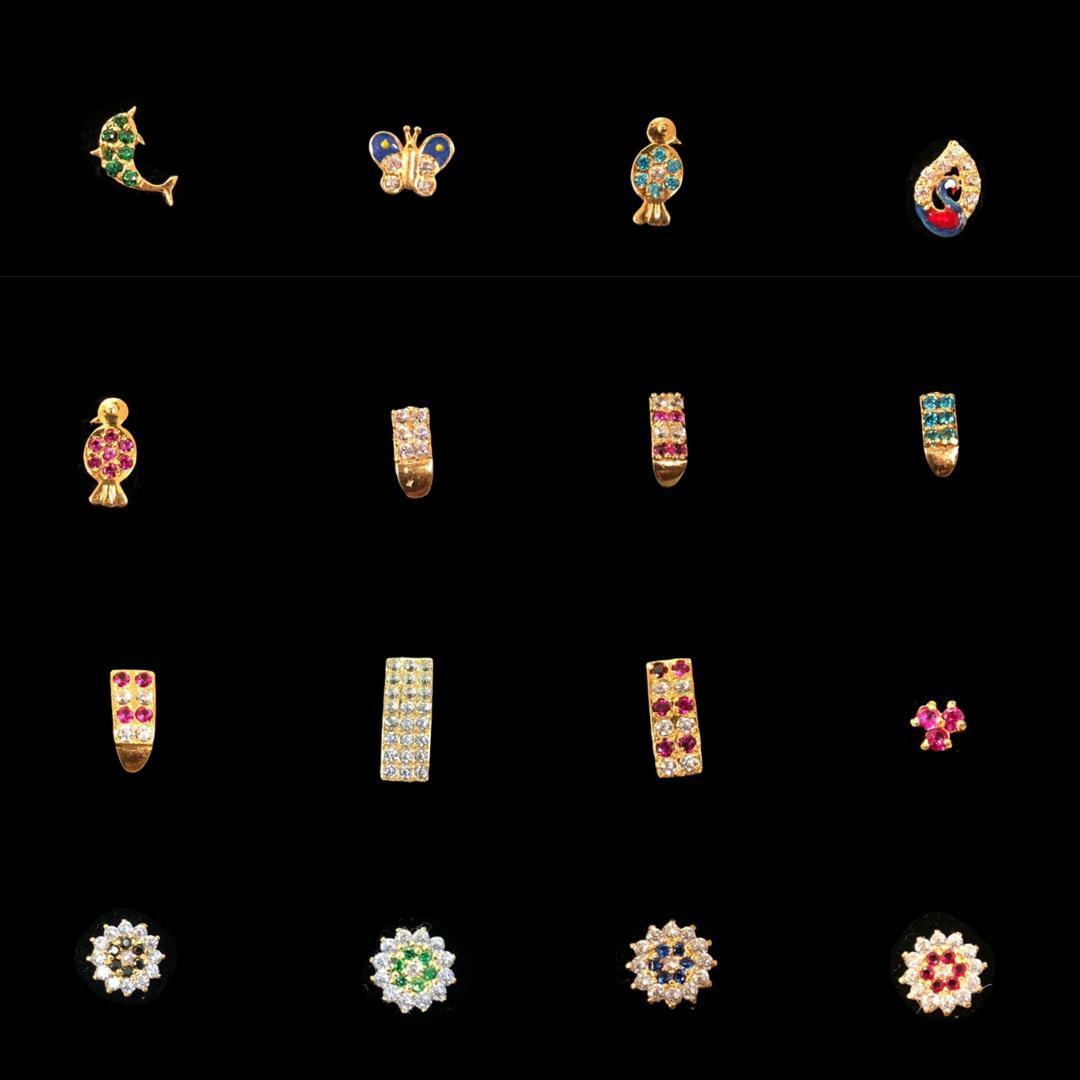 916 gold best sale mookuthi