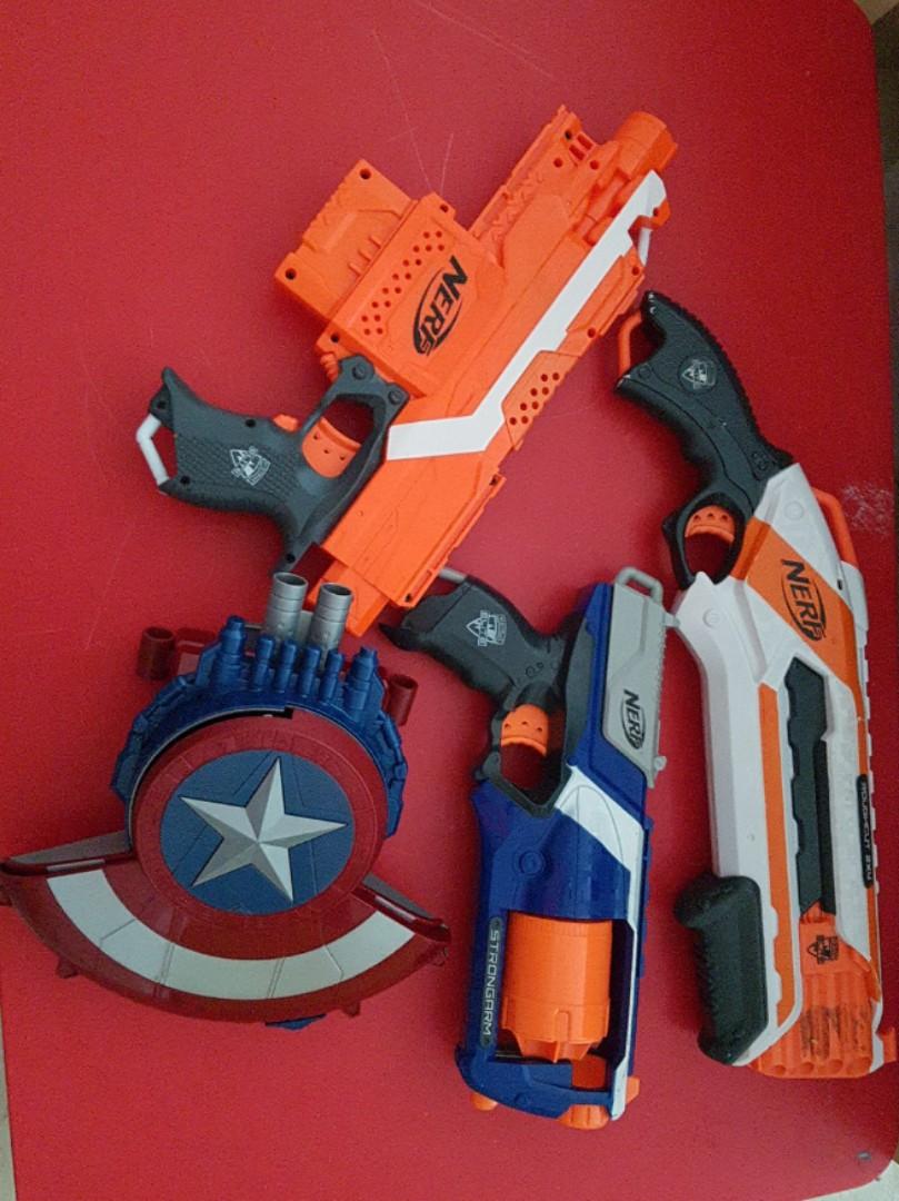 captain america civil war nerf guns