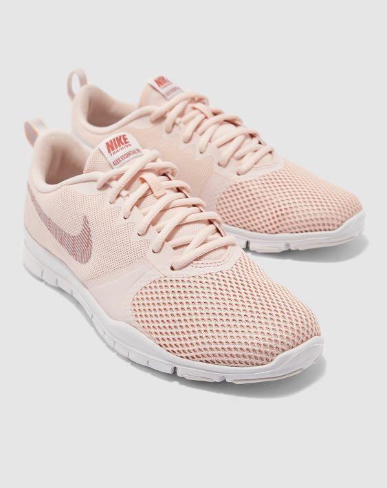 nike flex essential women's grey and pink