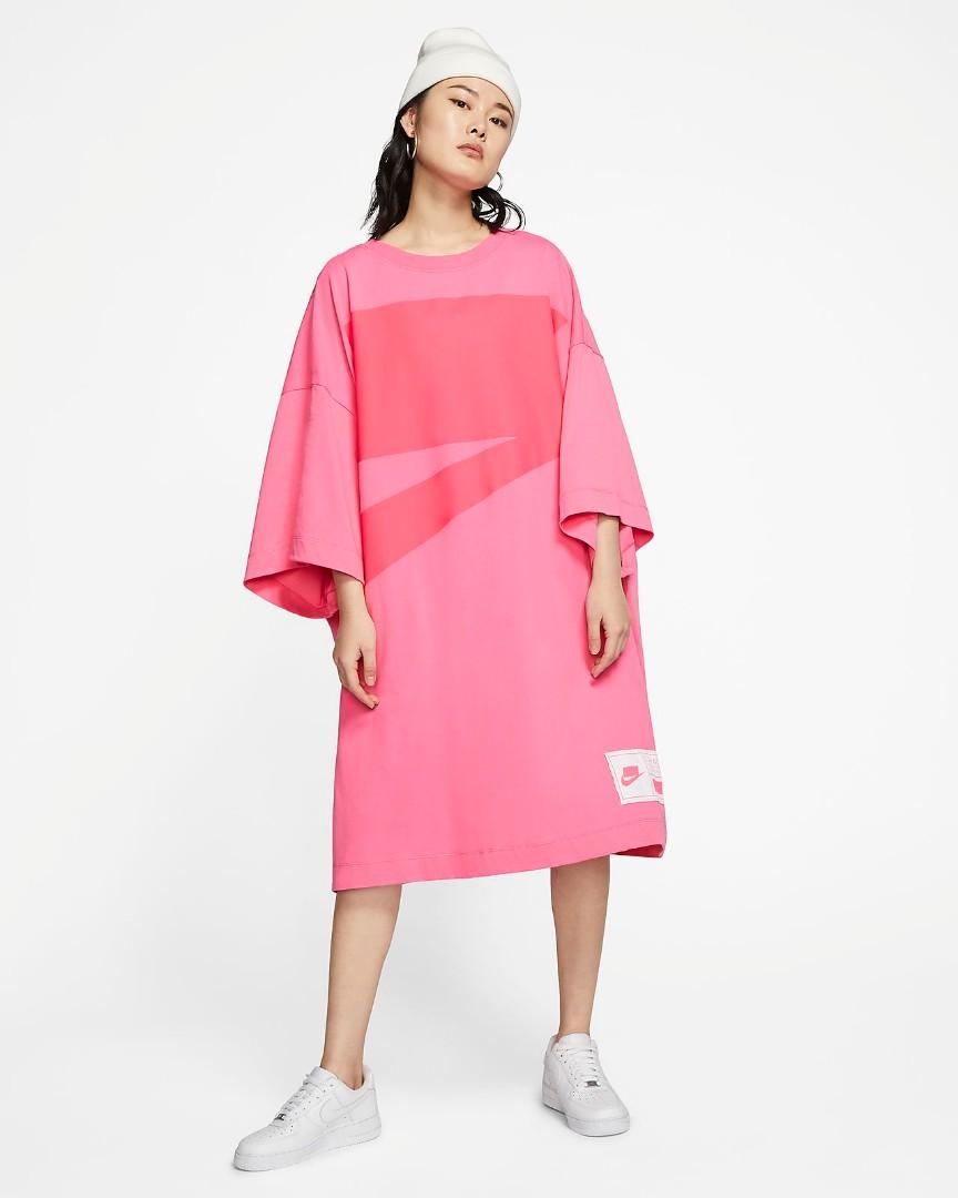 Nike Oversized Pink Dress, Women's 