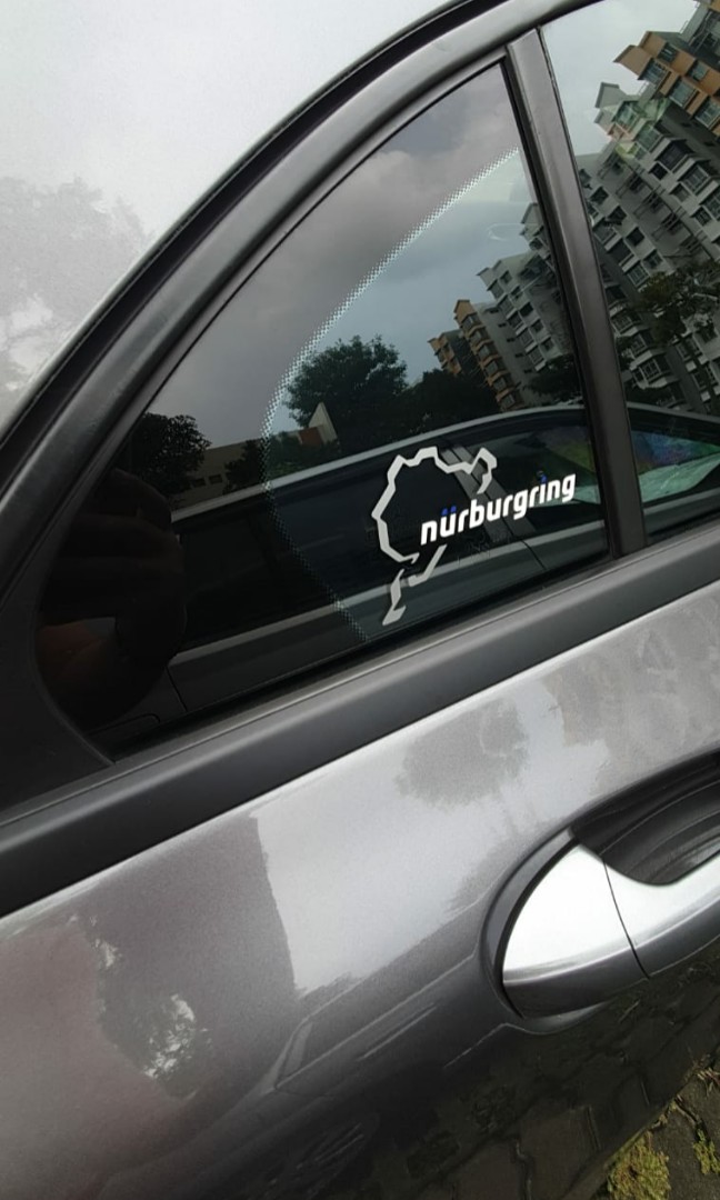 Nurburgring Matte sticker 3 colors, Car Accessories, Accessories on ...