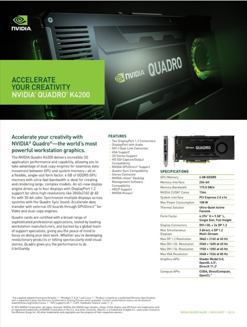 Quadro k4200 specs cheap