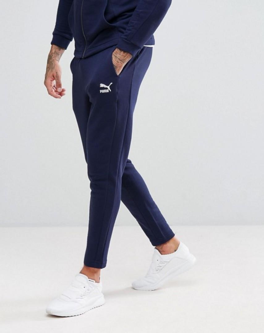 Puma navy joggers sale