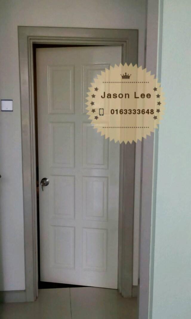 pvc solid folding door pintu lipat pvc m01, Furniture & Home Living, Home Decor, Carpets, Mats