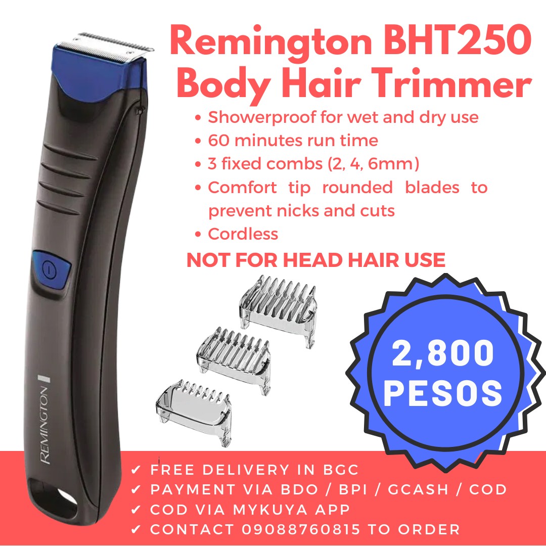 remington body hair trimmer bht250