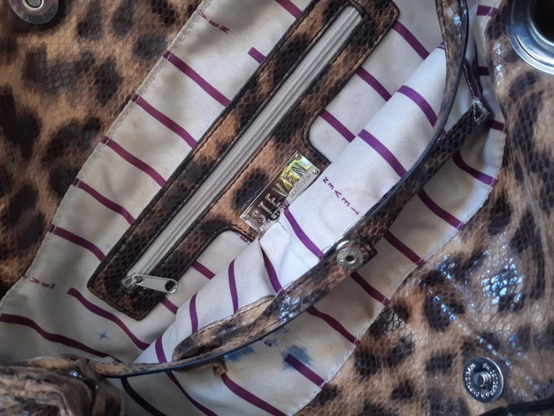 STEVE MADDEN Leopard Tote Bag Women s Fashion Bags Wallets