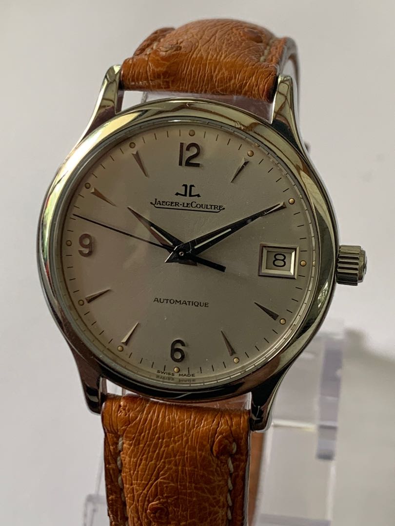 Superb Jaeger LeCoultre Master Control Date Automatic Steel Watch Mint Condition