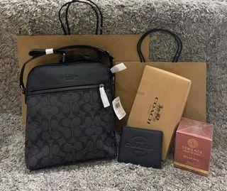 Take all bundle coach bag with wallet and perfume ready to ship