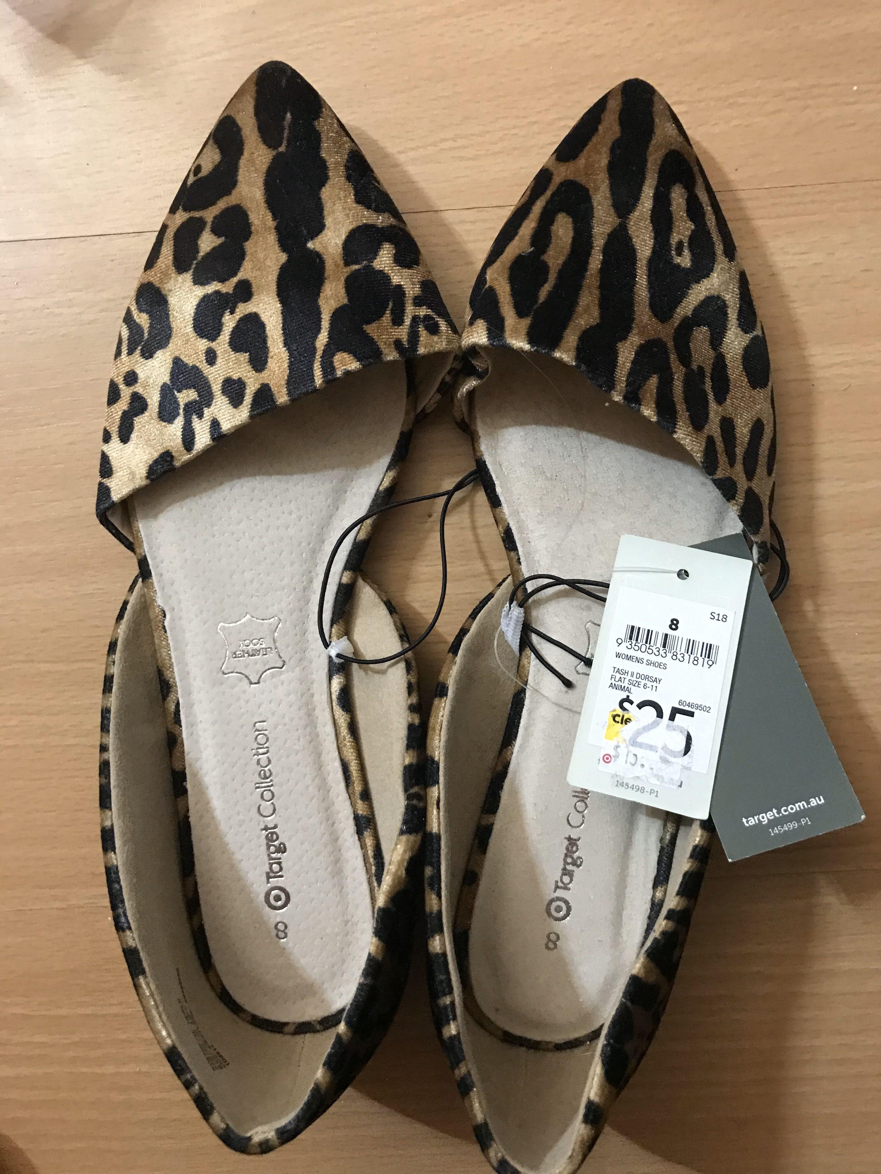leopard flats women's shoes