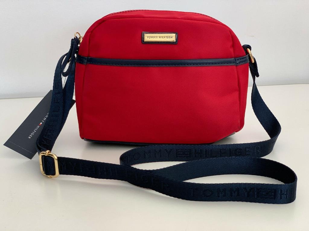 tommy hilfiger sling bag red
