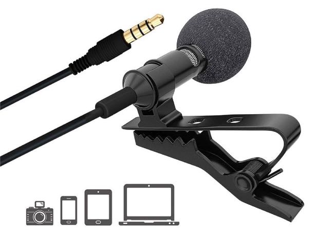 Ultimate Lavalier Microphone For Bloggers And Vloggers Lapel Mic Clip On Omnidirectional 