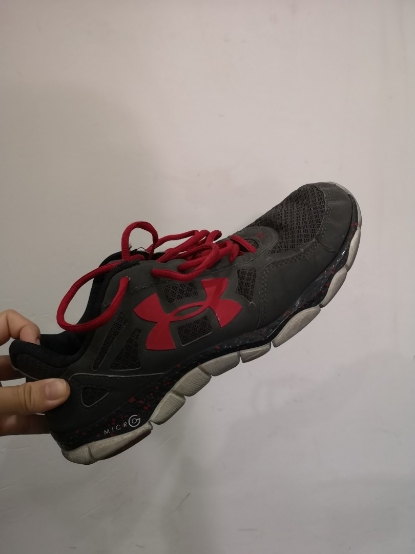 Under armour micro g engage 2 outlet mens black running road sports shoes trainers