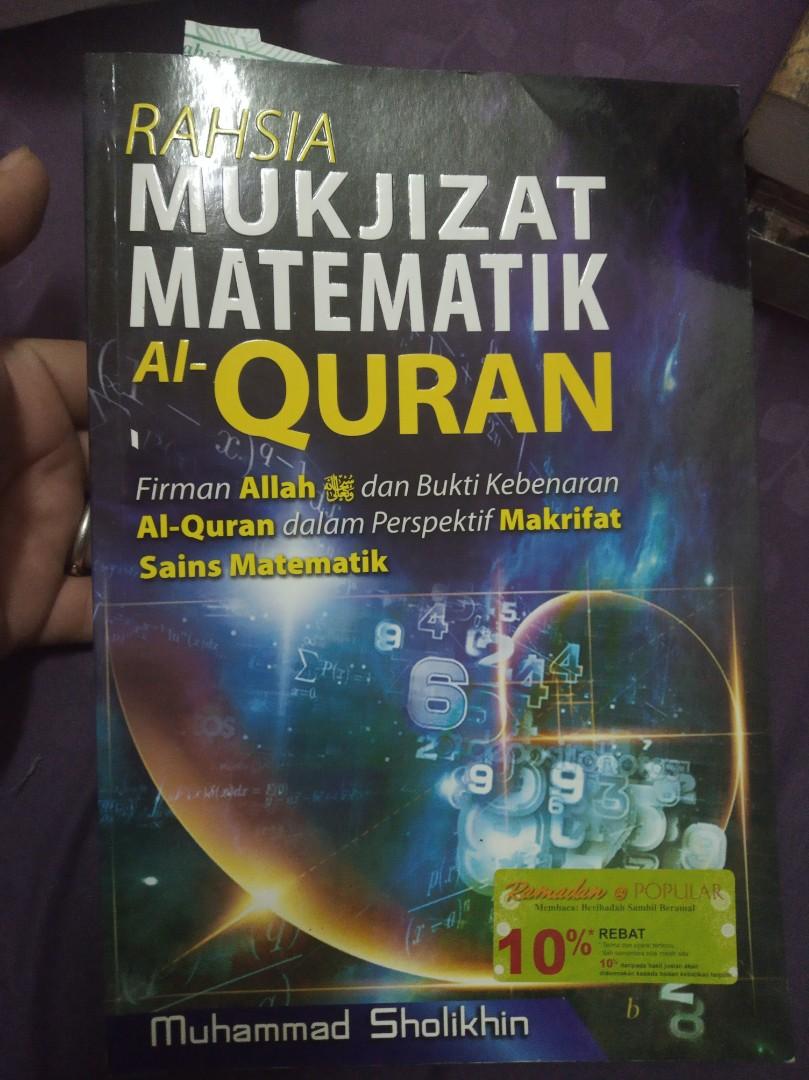 Used Buku Rahsia Mukjizat Matematik Al Quran Books Stationery Books On Carousell