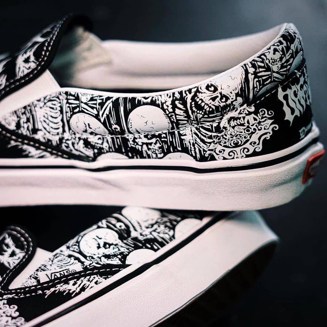vans forgotten bones slip on