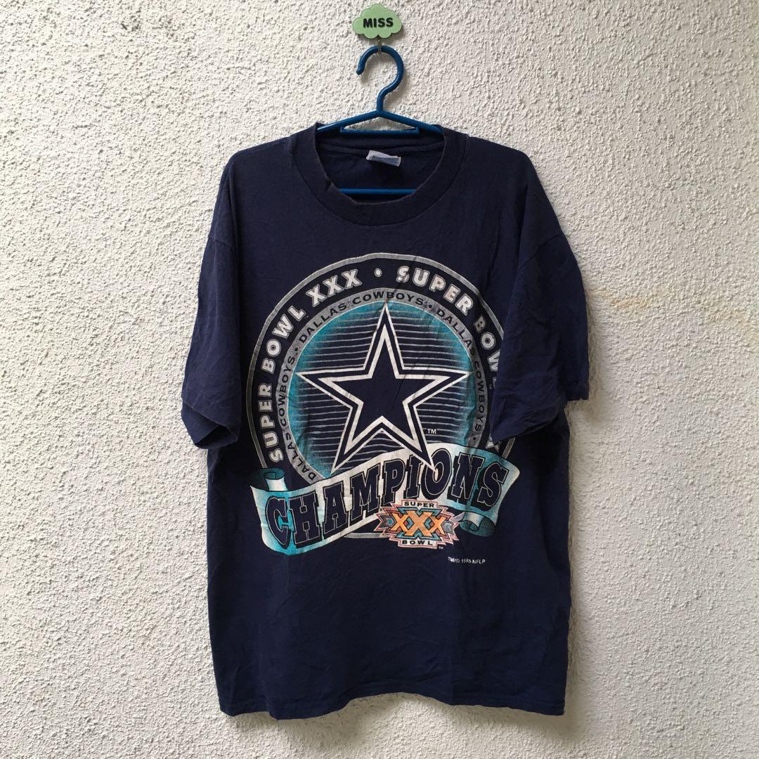 Vintage 1995 Dallas Cowboys Super Bowl XXX Champions Football Mega Print  Shirt, Men's Fashion, Tops & Sets, Tshirts & Polo Shirts on Carousell