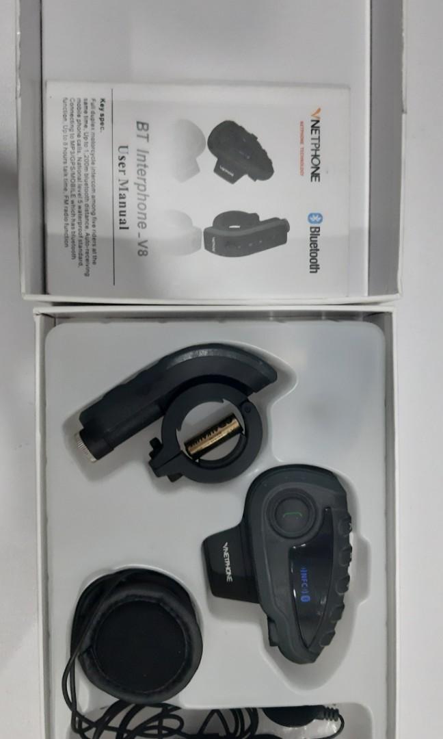 Vnetphone V8 Bluetooth helmet intercom Auto Accessories on Carousell