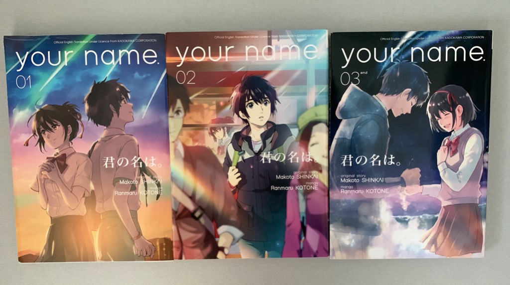 Your Name 君の名は Vol 1 Vol 3 Books Stationery Comics Manga On Carousell