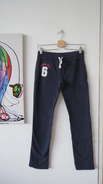 girls navy track pants