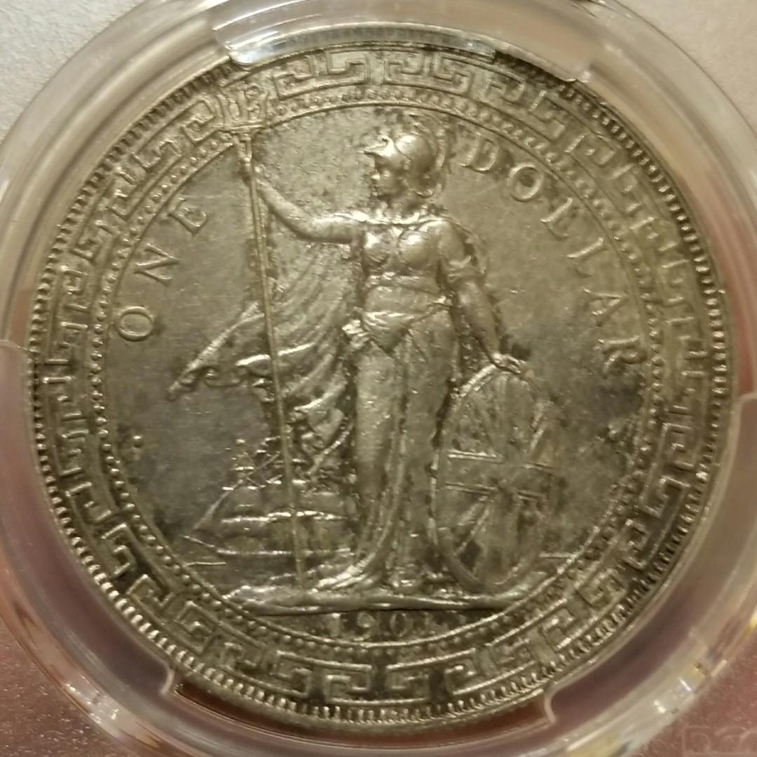 1901C 港光(站洋) PCGS UNC, 興趣及遊戲, 收藏品及紀念品, 錢幣- Carousell