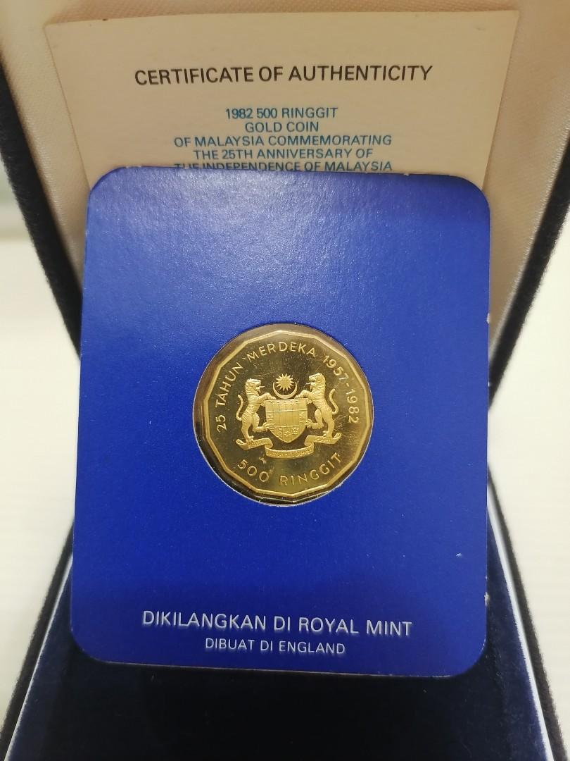 1982 Malaysia Rm500 Proof Gold Coin, Hobbies & Toys, Collectibles ...