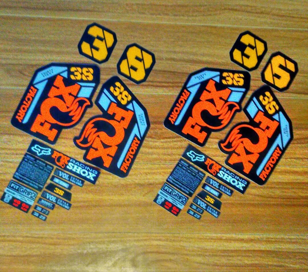 fox 38 fork stickers
