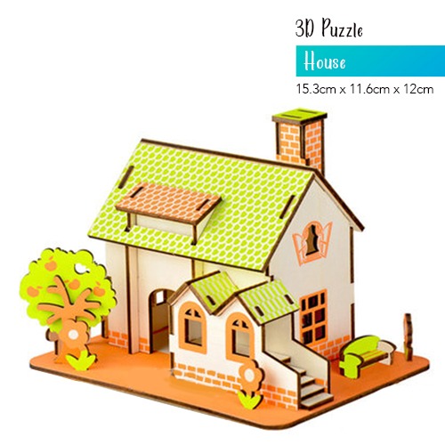 3d Woodcraft Puzzle Mini House Woodlands Toys Games Bricks Figurines On Carousell
